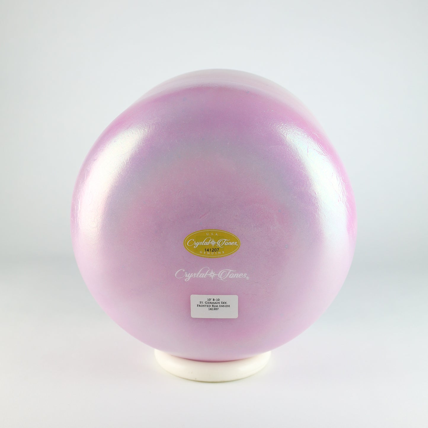 10" B-10 St. Germain Sky, Frosted Rim (Inside) Crystal Tones® Alchemy Crystal Singing Bowl