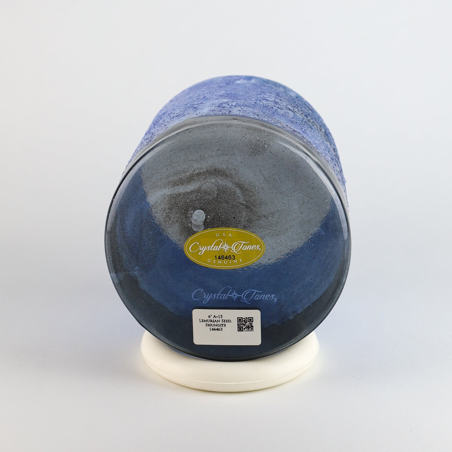 6" A+15 Lemurian Seed, Shungite Crystal Tones® Alchemy Crystal Singing Bowl®