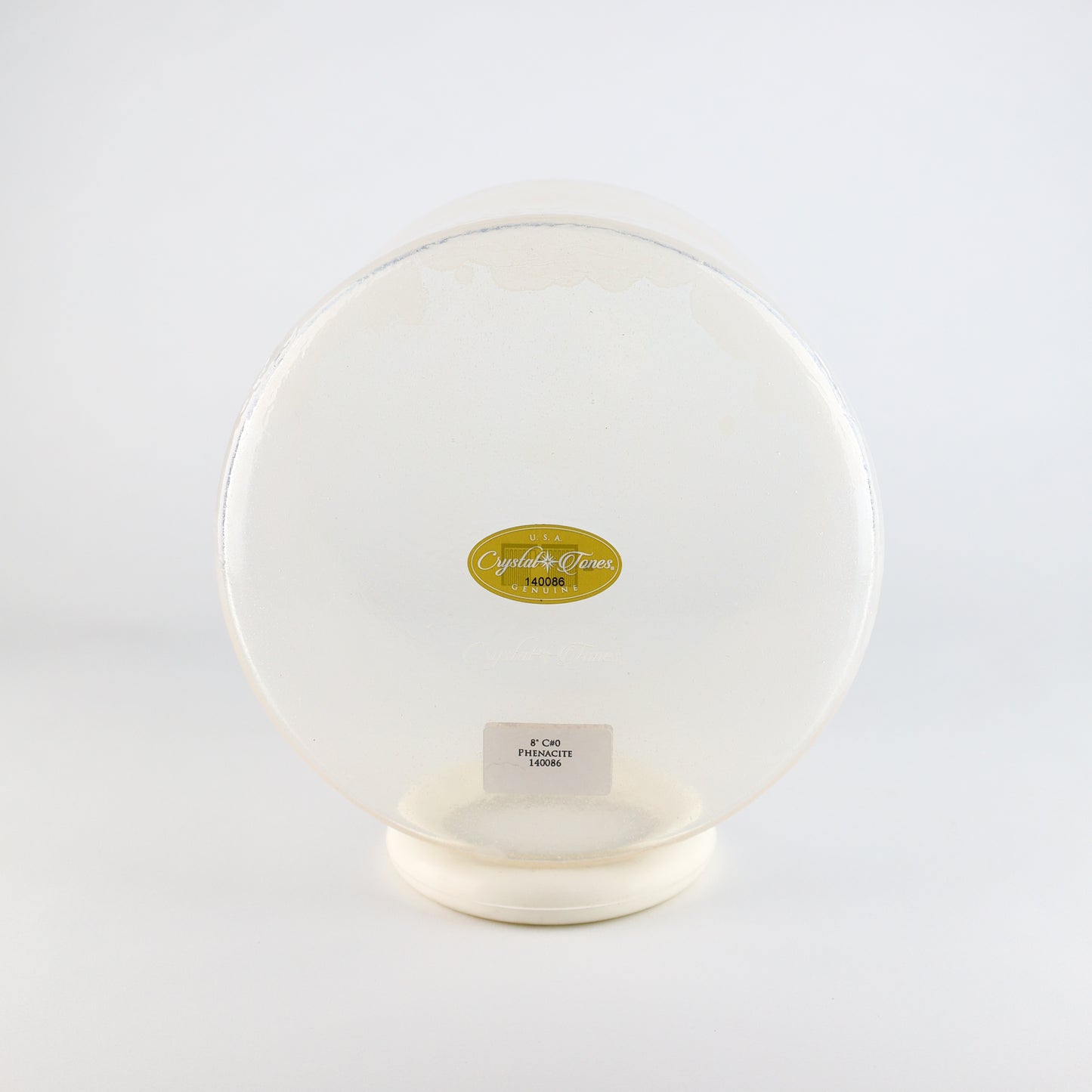 8" C#0 Phenacite Crystal Tones® Alchemy Crystal Singing Bowl®