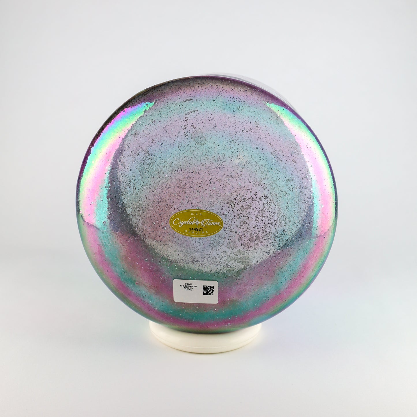 9" F#+10 Pink Tourmaline, Platinum Crystal Tones® Alchemy Crystal Singing Bowl®