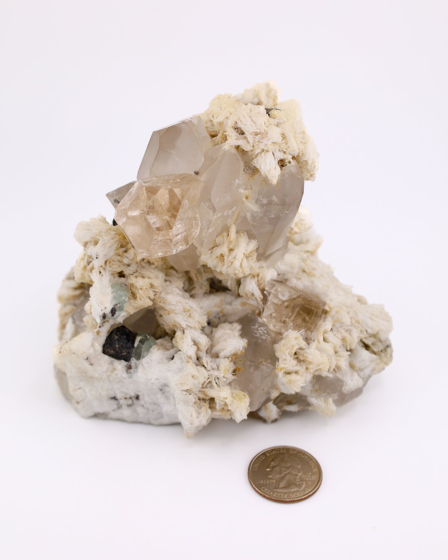 Topaz, Quartz & Schorl