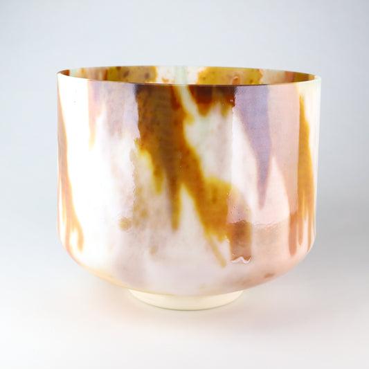 10" A+5 Mt. Shasta Serpentine, Sedona Red Rock, White Light Angel Gold, Celestial Rings, Transcendent Crystal Tones® Alchemy Crystal Singing Bowl®