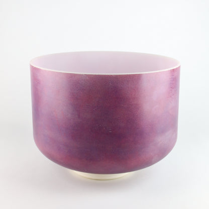 10" C0 Lavender Sunset Gold, Frosted Rim (Inside) Crystal Tones® Alchemy Crystal Singing Bowl