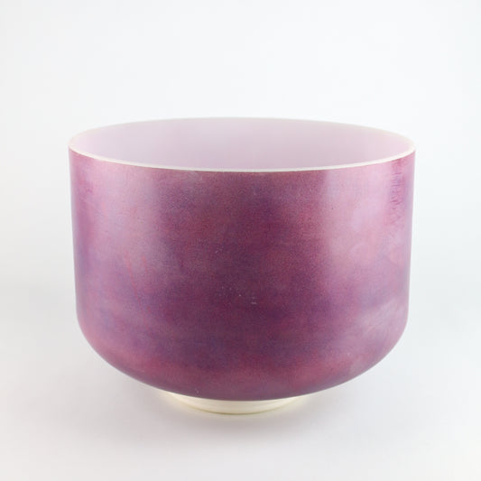 10" C0 Lavender Sunset Gold, Frosted Rim (Inside) Crystal Tones® Alchemy Crystal Singing Bowl