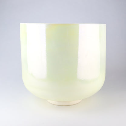 10" F+5 Lemon Angel Gold, Frosted Rim (Inside) Crystal Tones® Alchemy Crystal Singing Bowl®