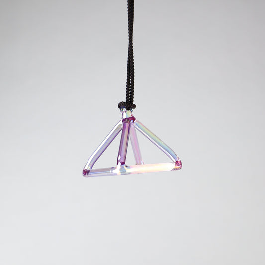2" A-40 Violet Flame Aura Pyramid Crystal Tones® Alchemy Crystal Pyramid