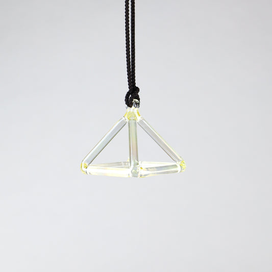 2" C#+40 Lemon Aura Gold Crystal Tones® Alchemy Crystal Pyramid