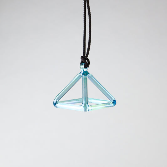 2" G#+10 Aqua Aura Gold Crystal Tones® Alchemy Crystal Pyramid