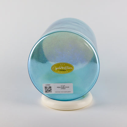 6" A+5 Aqua Aura Gold Crystal Tones® Alchemy Crystal Singing Bowl®