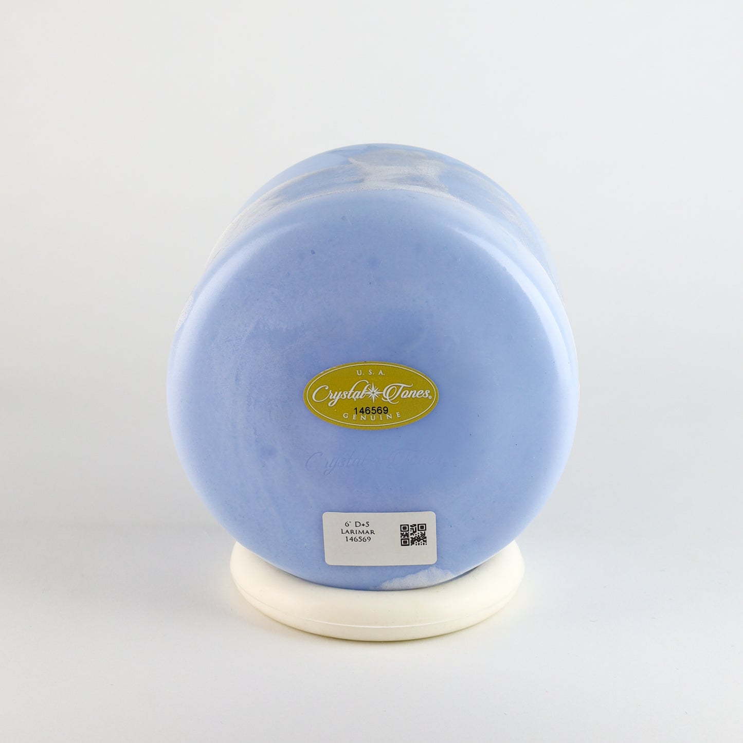 6" D+5 Larimar Crystal Tones® Alchemy Crystal Singing Bowl®