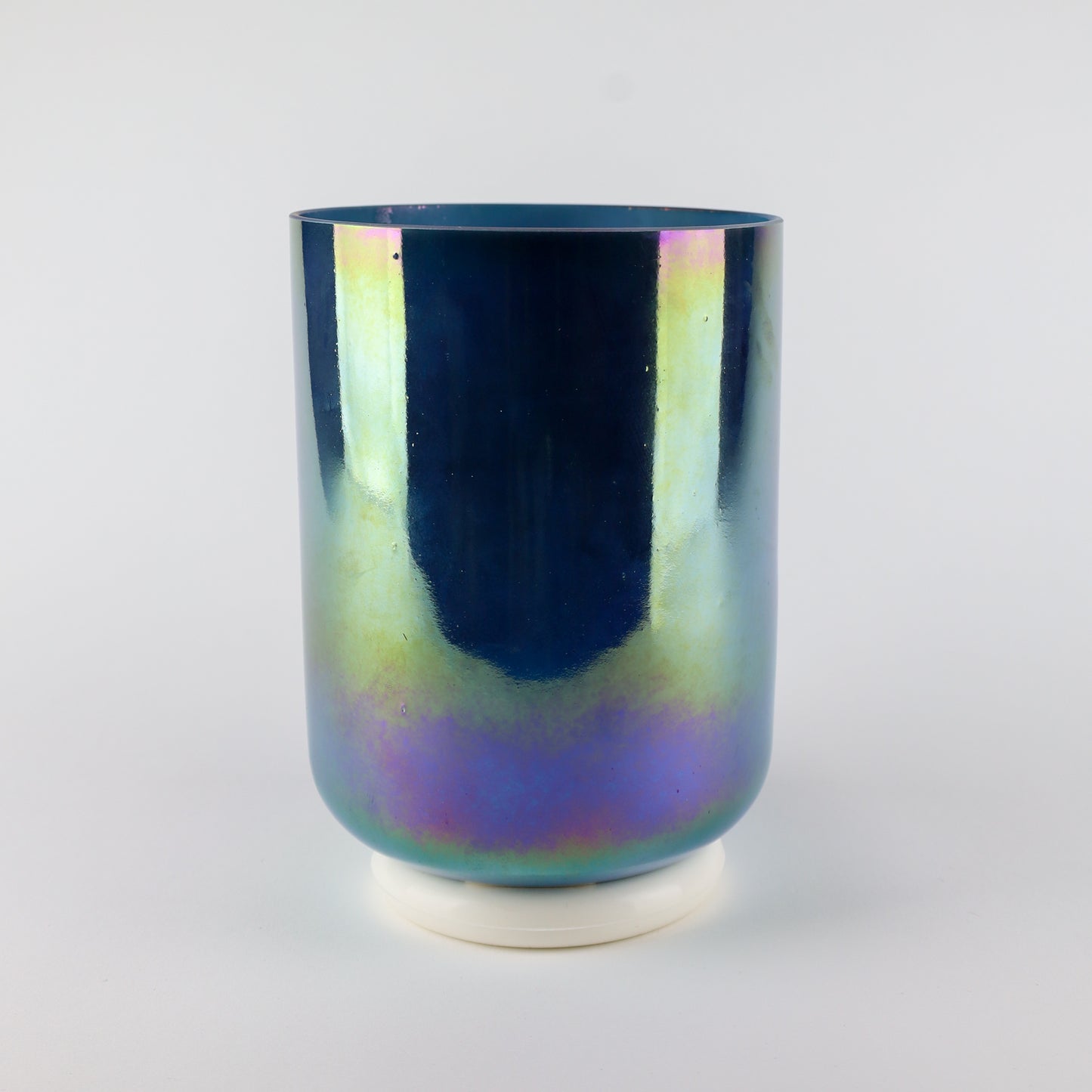 6" F-10 Sugilite, Platinum, Aqua Aura Gold (Inside) Crystal Tones® Alchemy Crystal Singing Bowl®