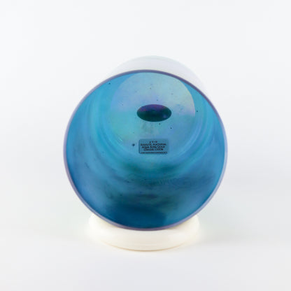 6" F-10 Sugilite, Platinum, Aqua Aura Gold (Inside) Crystal Tones® Alchemy Crystal Singing Bowl®