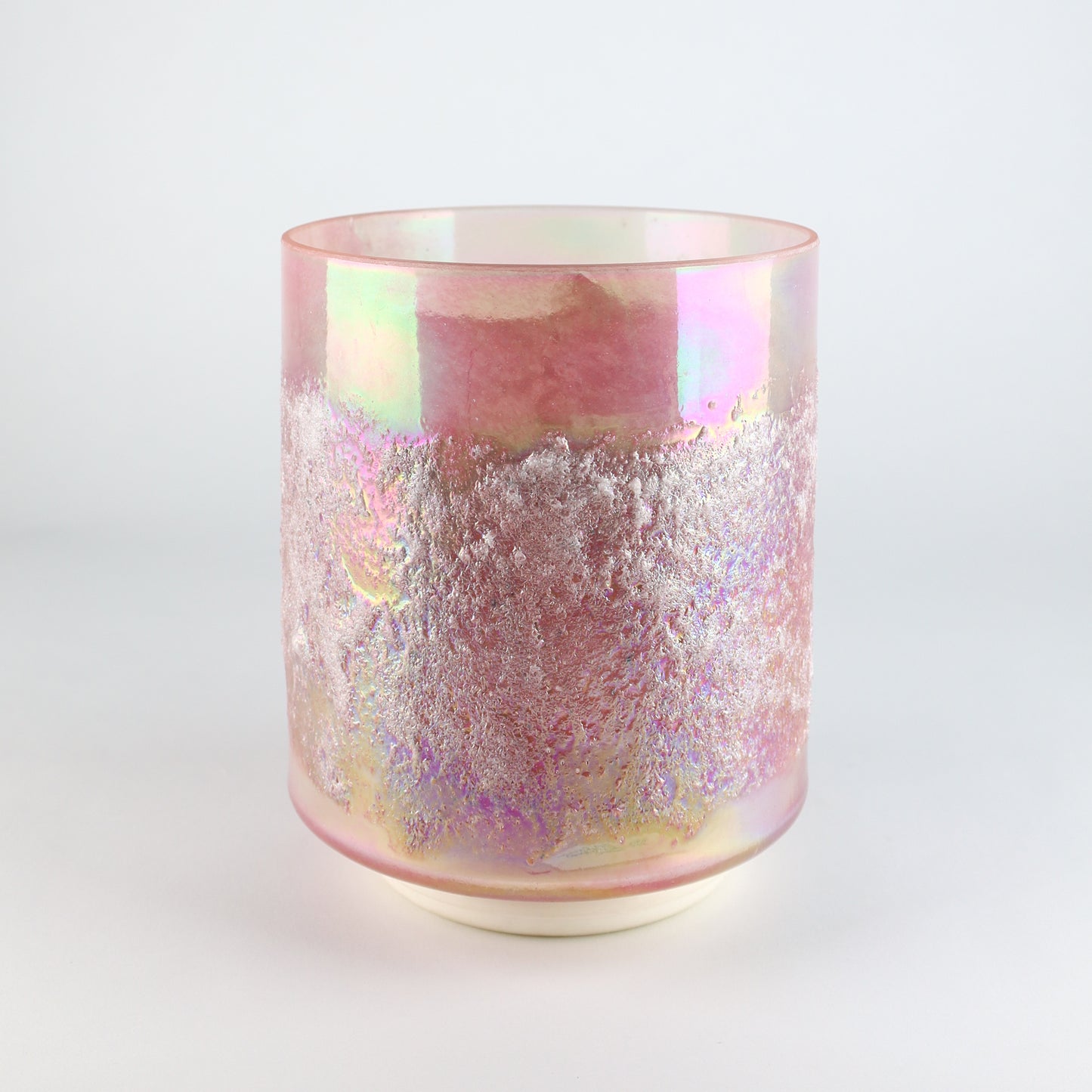 6" G#0 Lemurian Seed, Rose Quartz, Platinum Crystal Tones® Alchemy Crystal Singing Bowl®