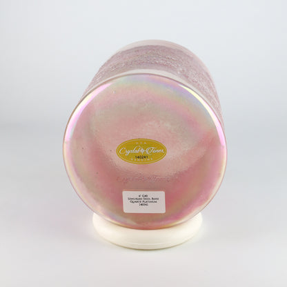 6" G#0 Lemurian Seed, Rose Quartz, Platinum Crystal Tones® Alchemy Crystal Singing Bowl®