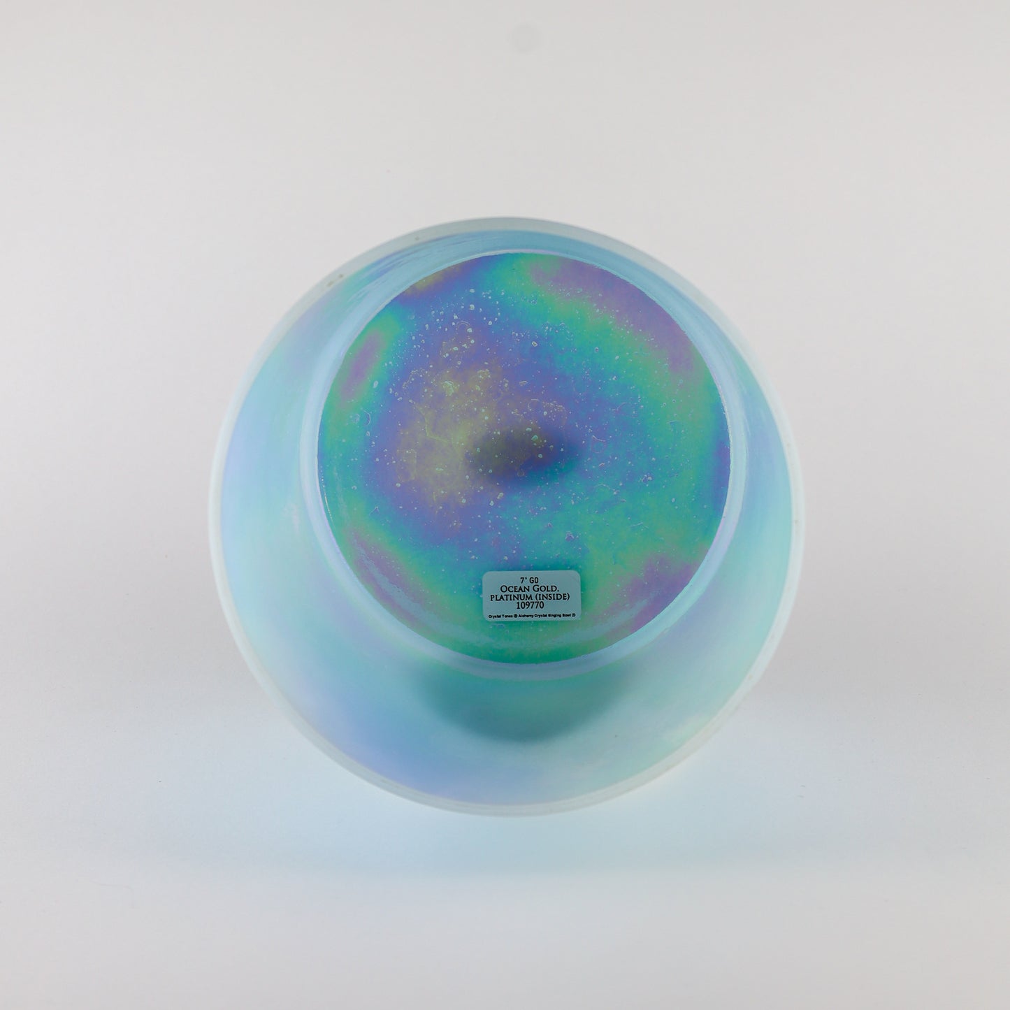 7" G0 Ocean Gold, Platinum (Inside) Crystal Tones® Alchemy Crystal Singing Bowl®