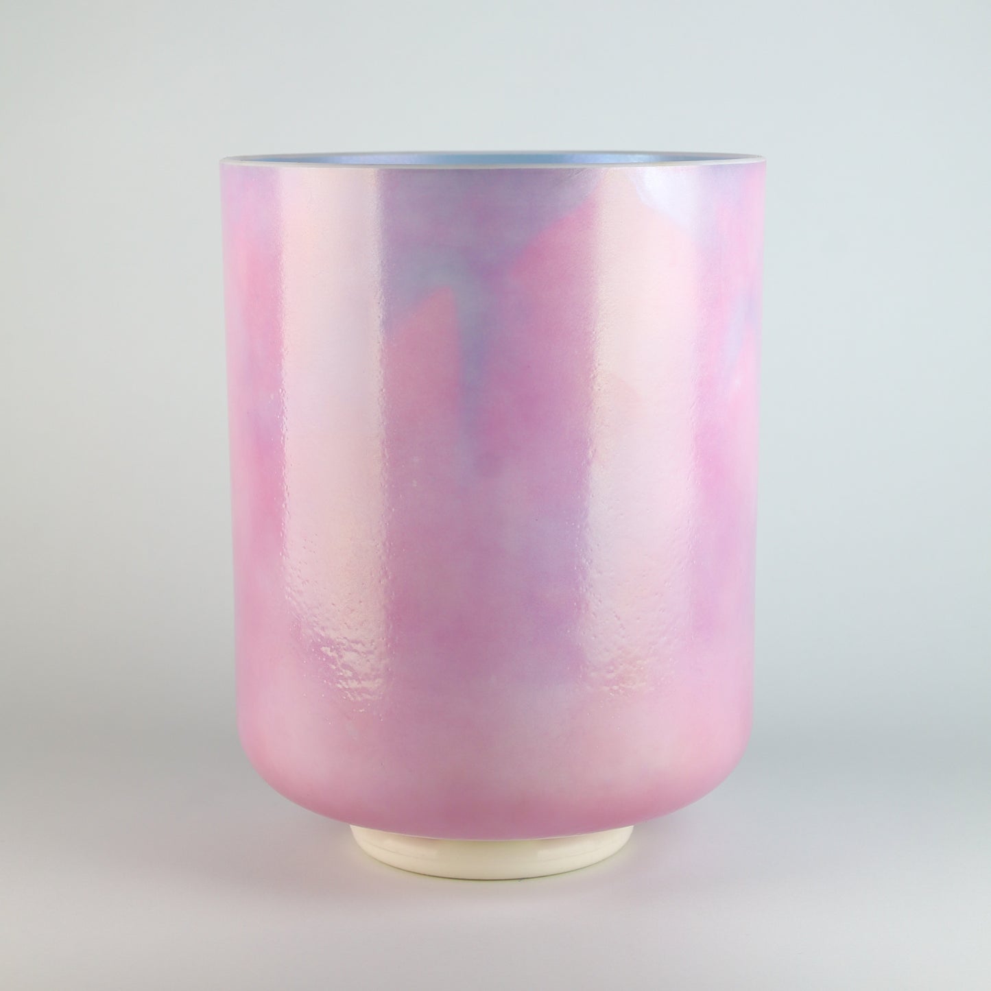 8" B+15 Pink Ocean Gold, Ocean Gold (Inside) Tall Crystal Tones® Alchemy Crystal Singing Bowl®