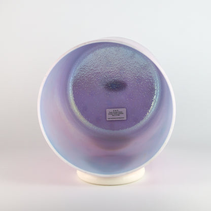 8" B+15 Pink Ocean Gold, Ocean Gold (Inside) Tall Crystal Tones® Alchemy Crystal Singing Bowl®