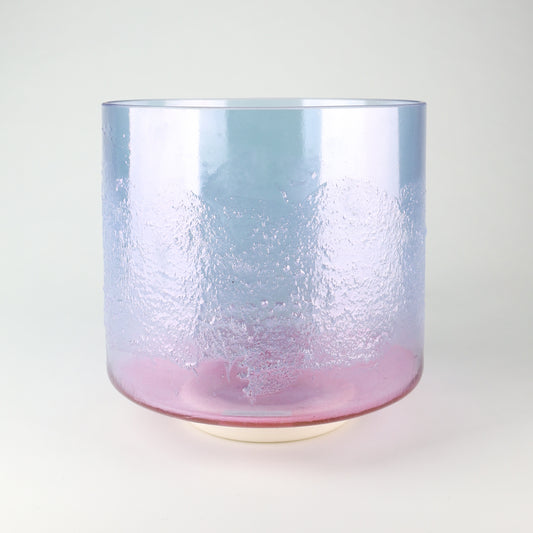8" D#+15 Lemurian Seed, Androgynous Indium, Pink Aura Gold (Base) Crystal Tones® Alchemy Crystal Singing Bowl®