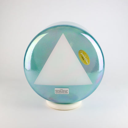 9" A#-5 Apophyllite, Lemon Aura Gold, Aqua Aura Gold, Platinum (Inside) Crystal Tones® Alchemy Crystal Singing Bowl®