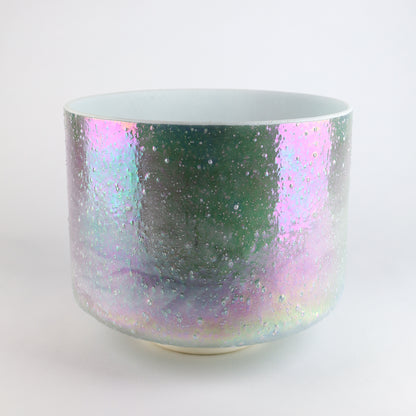 9" B+15 Moldavite, Platinum Crystal Tones® Alchemy Crystal Singing Bowl®