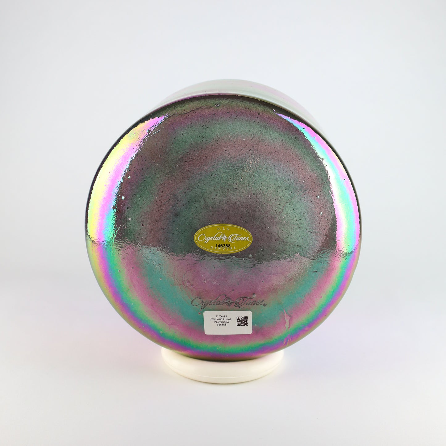 9" C#-15 Cosmic Hemp, Platinum Crystal Tones® Alchemy Crystal Singing Bowl®