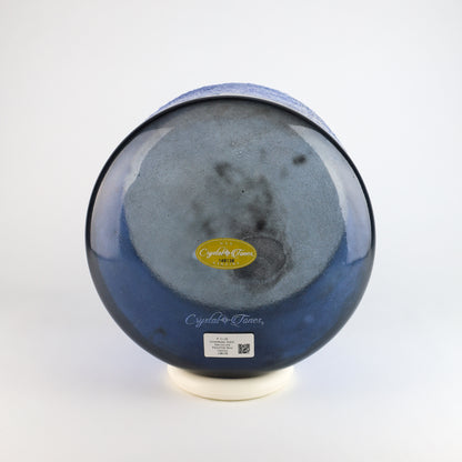 9" C+10 Lemurian Seed, Shungite, Frosted Rim (Inside) Crystal Tones® Alchemy Crystal Singing Bowl®