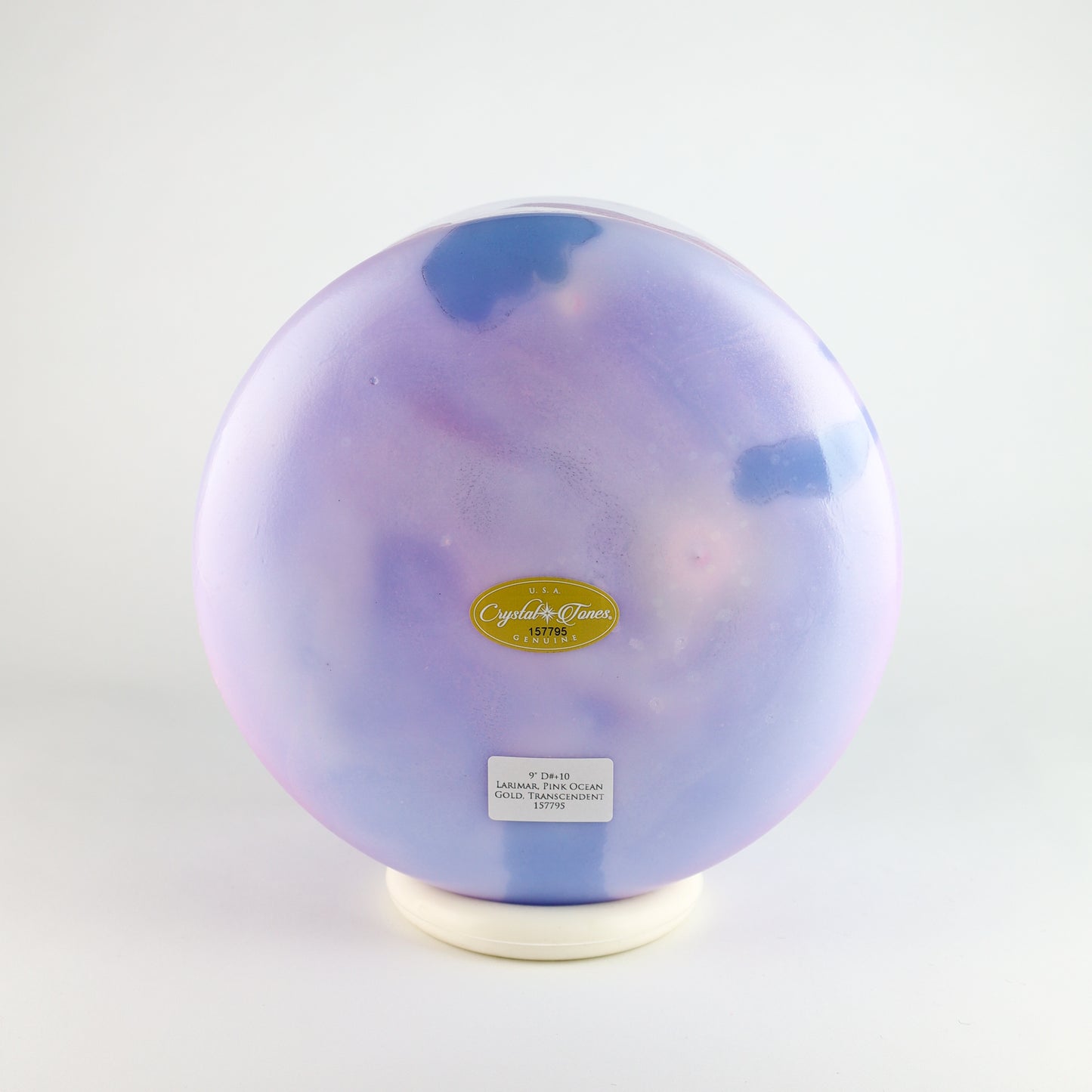 9" D#+10 Larimar, Pink Ocean Gold, Transcendent Crystal Tones® Alchemy Crystal Singing Bowl®