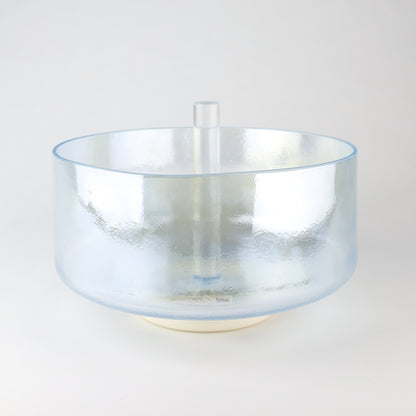 9" F#0 Aqua Aura Gold, Mushroom Crystal Tones® Alchemy Crystal Singing Bowl®