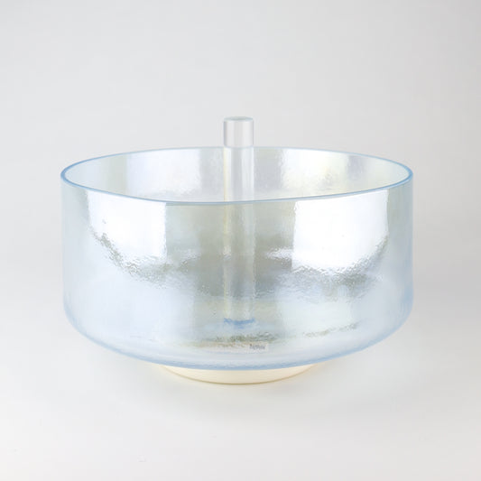 9" F#0 Aqua Aura Gold, Mushroom Crystal Tones® Alchemy Crystal Singing Bowl®