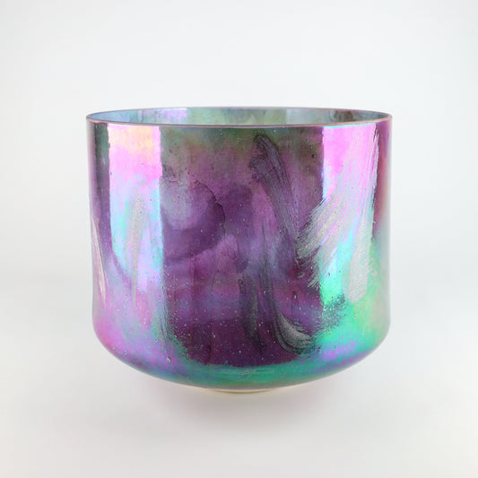 9" F#+10 Pink Tourmaline, Platinum Crystal Tones® Alchemy Crystal Singing Bowl®