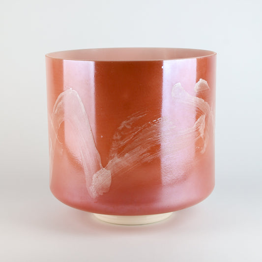 9" G#-5 Rhodochrosite, White Light Angel Gold Crystal Tones® Alchemy Crystal Singing Bowl®