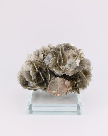 Aquamarine with Garnet & Pink Fluorite