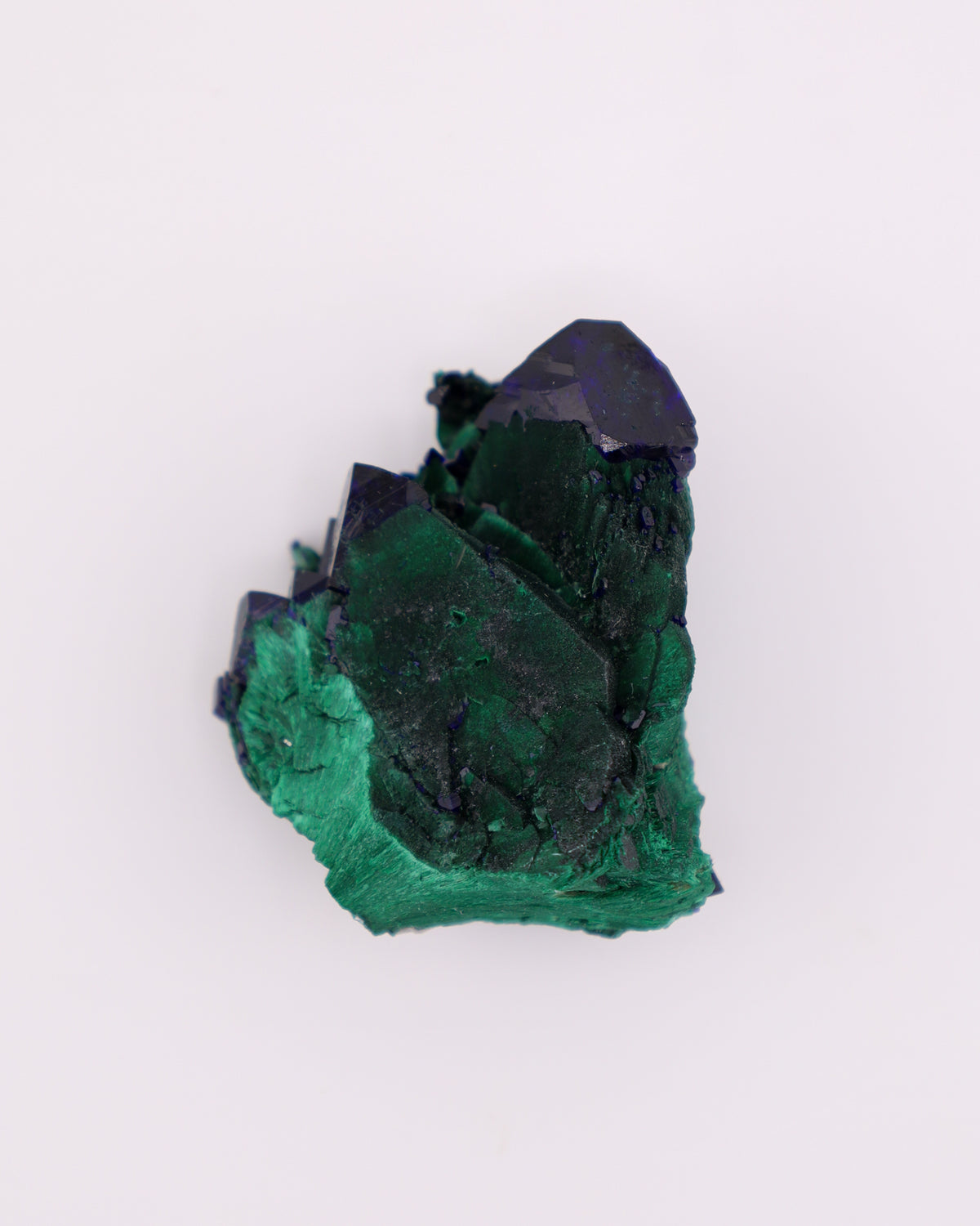 Velvet Malachite on Azurite