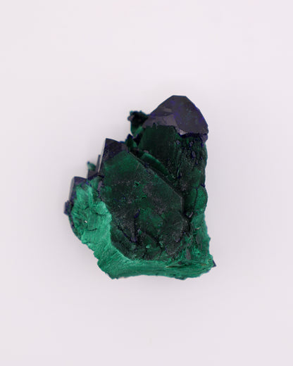 Velvet Malachite on Azurite