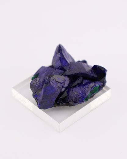 Azurite with Malachite