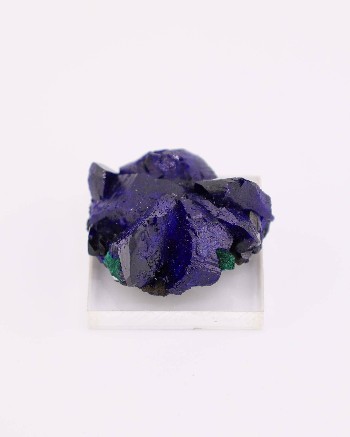 Azurite with Malachite