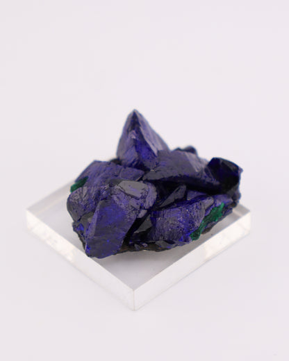 Azurite with Malachite