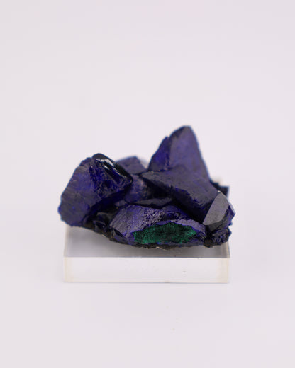 Azurite with Malachite