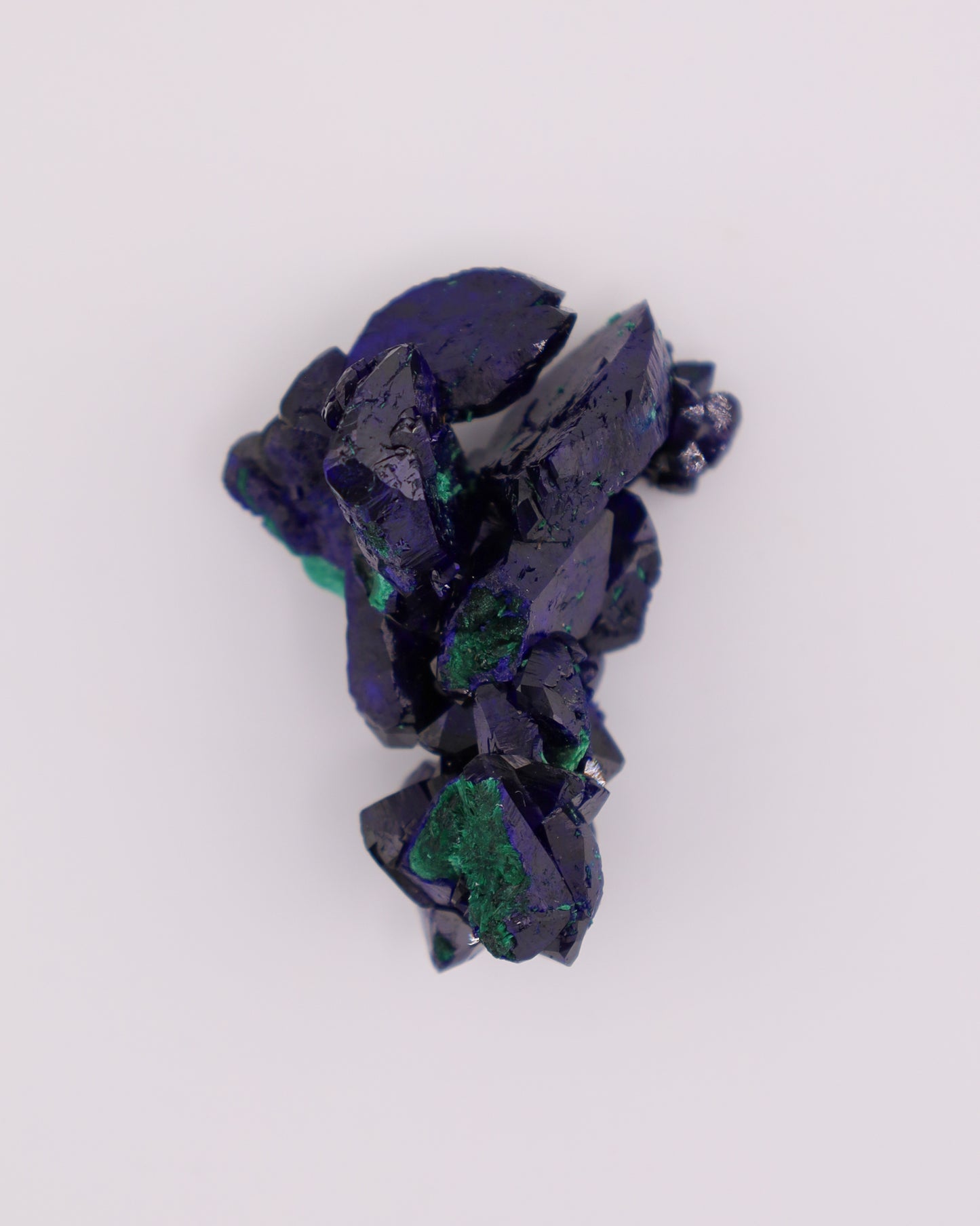 Azurite with Malachite
