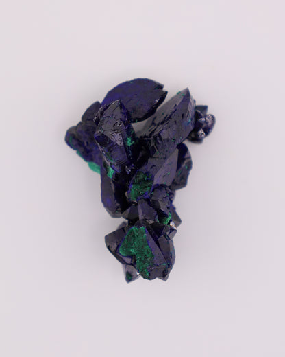 Azurite with Malachite