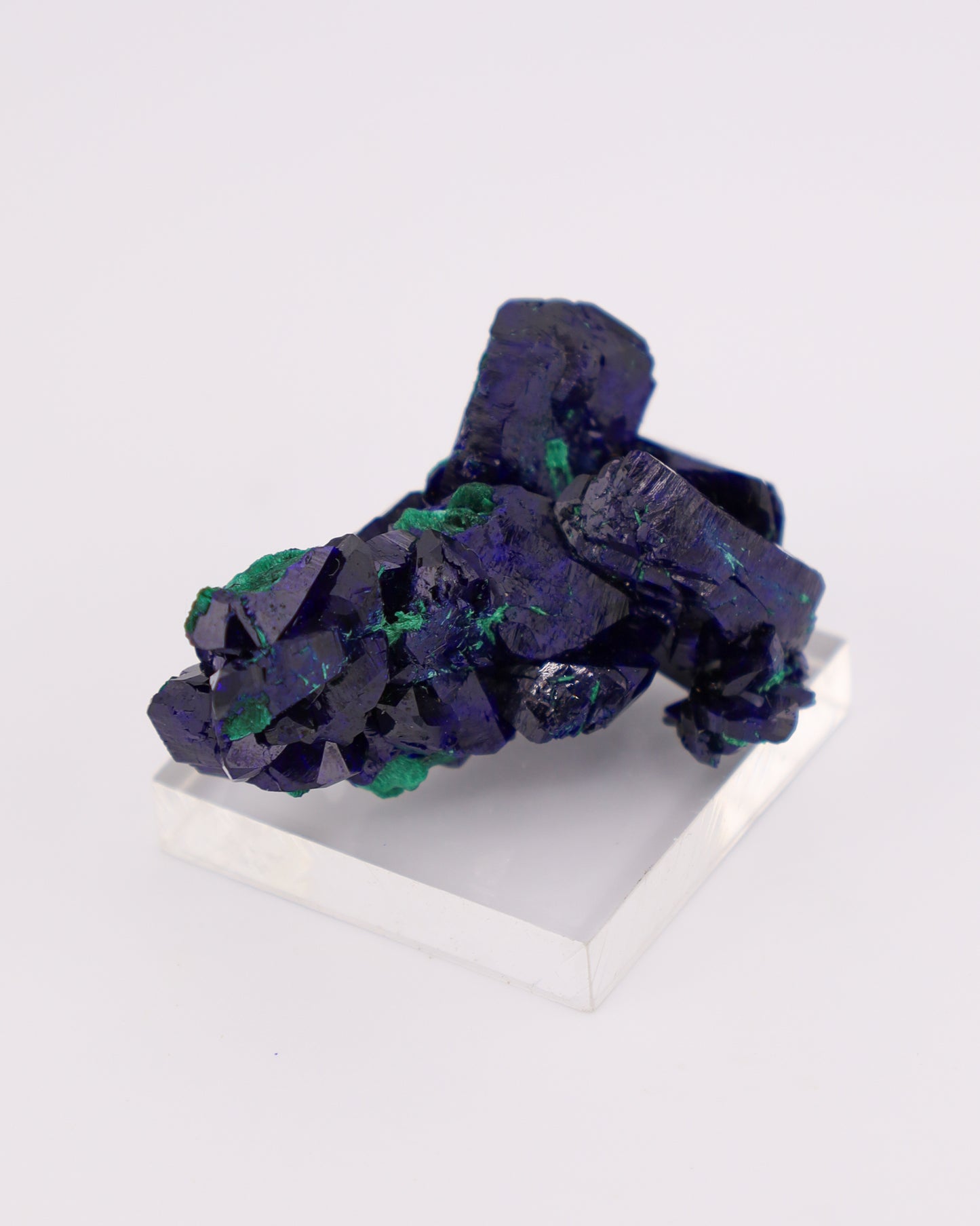 Azurite with Malachite