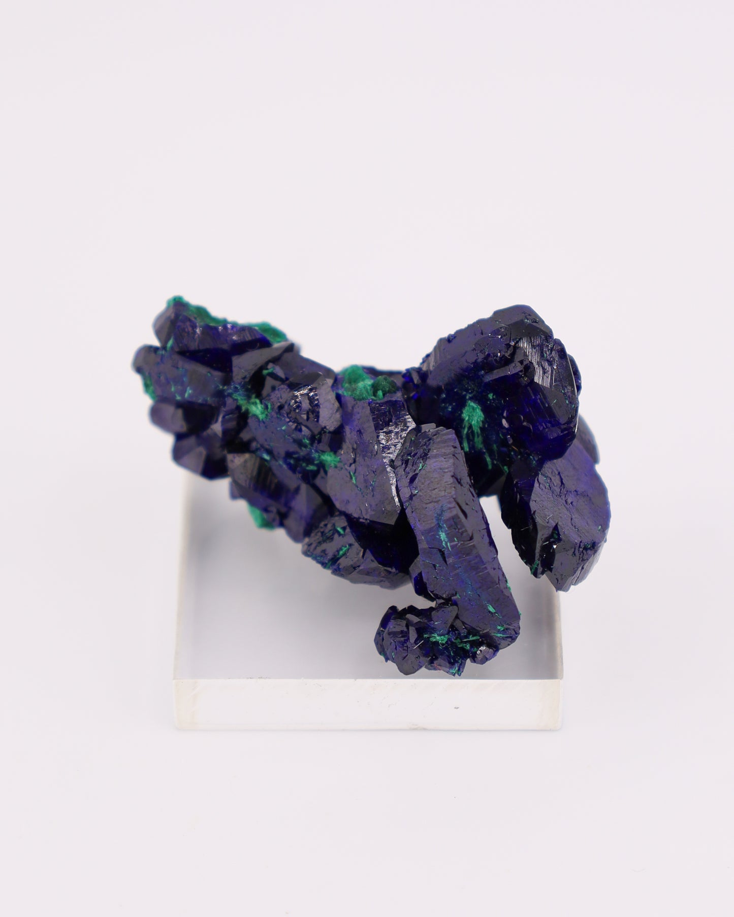Azurite with Malachite
