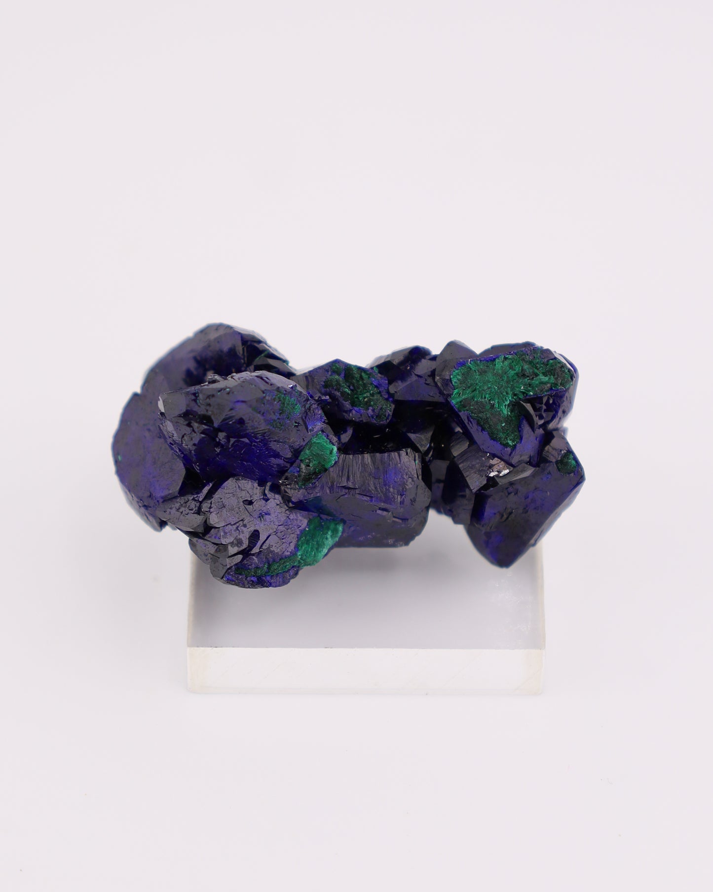 Azurite with Malachite