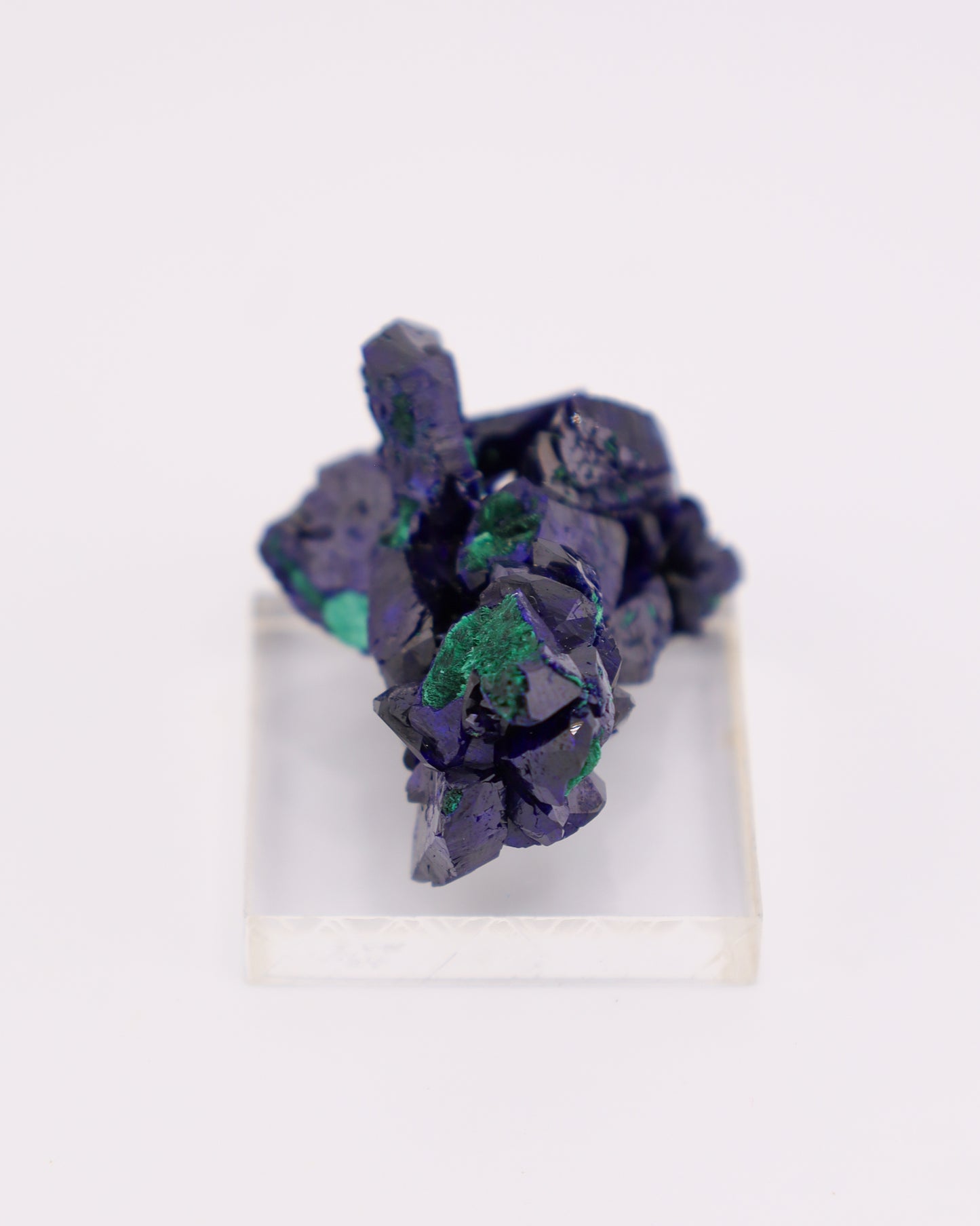 Azurite with Malachite