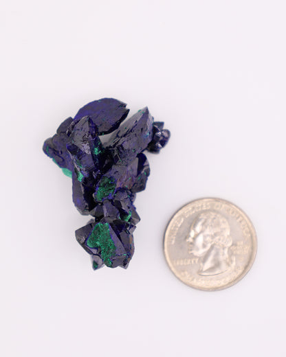 Azurite with Malachite