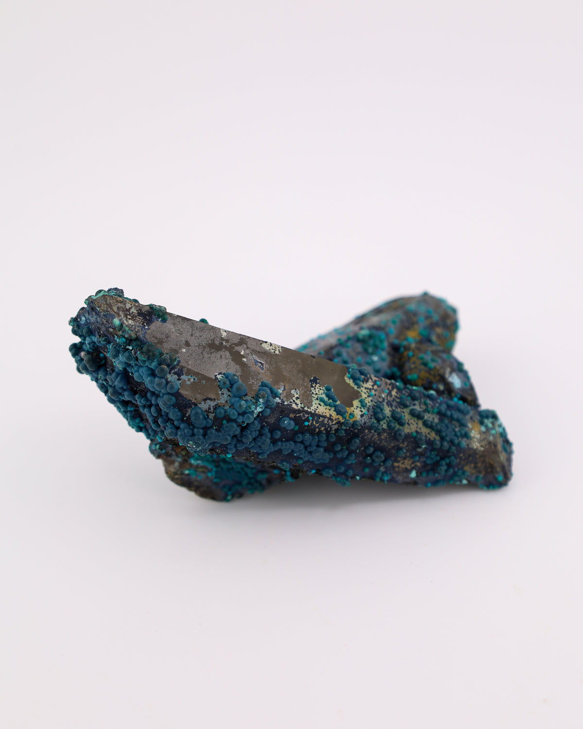 Chrysocolla on Quartz