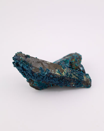Chrysocolla on Quartz
