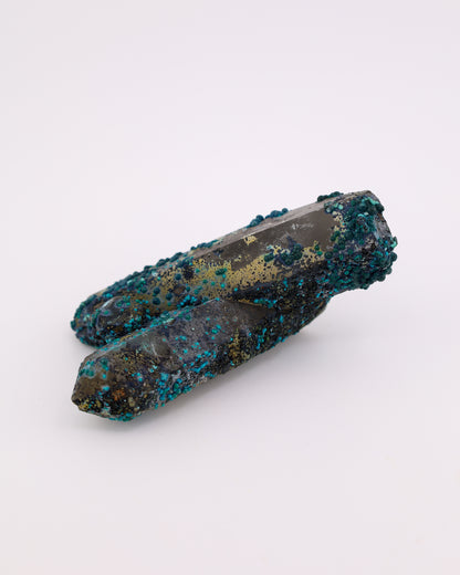 Chrysocolla on Quartz