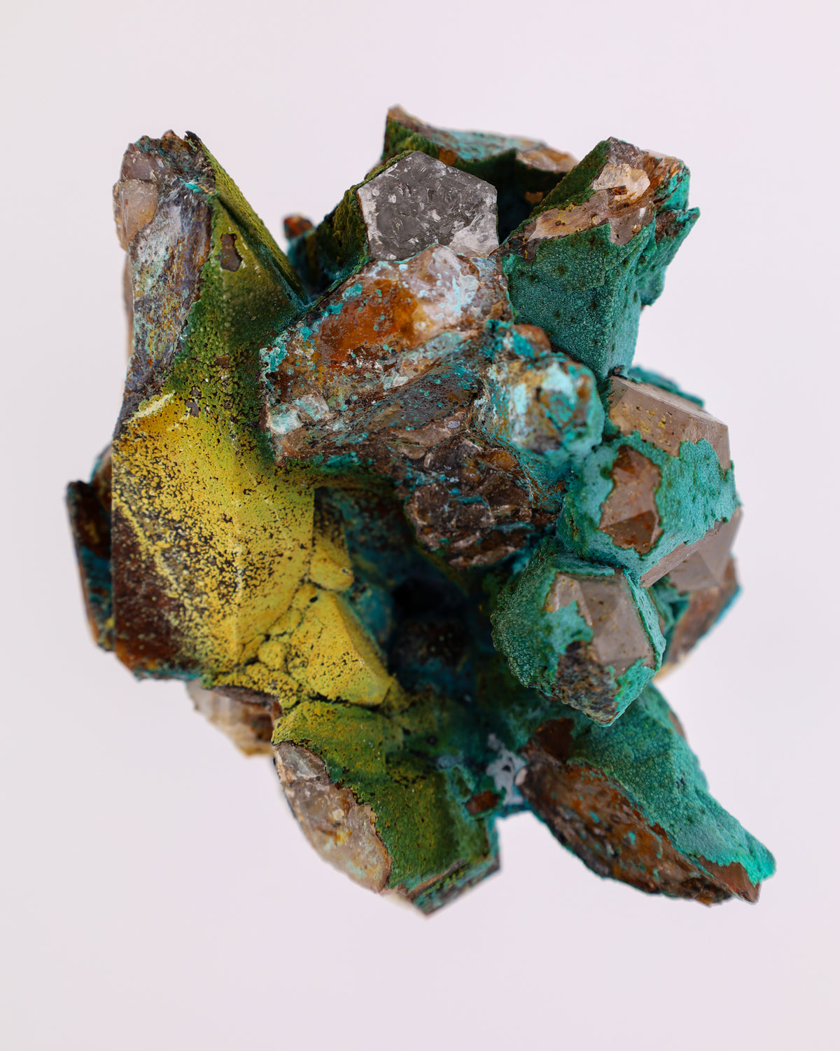 Chrysocolla on Quartz
