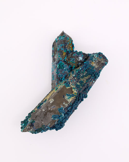 Chrysocolla on Quartz
